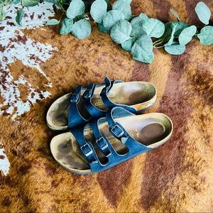 Dark Blue Florida Birko-Flor Birkenstock Sandals